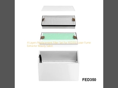 Set di filtri di ricambio a 4 strati per il salone di bellezza FED350 Laser Fume Extractor