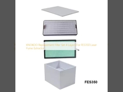 KNOKOO Set di filtri di ricambio 4 strati per l' estrattore di fumo laser FES350