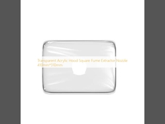 Proiettore per estratti di fumo a cappa quadrata acrilica trasparente 410 mm*310 mm