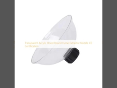 Nozzolo di estrattoio di fumo rotondo con cappuccio acrilico trasparente Certificazione CE