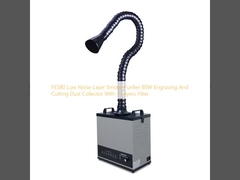 FES80 Purificatore di fumo laser a basso rumore 80W Collettore di polvere di incisione e taglio con filtro a 3 strati