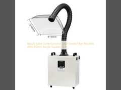Salone di bellezza Fumo Extractor Laser Fumo Filter Machine Con 410mm Acrylic Quadratura Cover