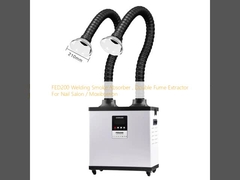 FED200 Assorbitore di fumo per saldatura, doppio estrattivo di fumo per salone delle unghie / moxibustione