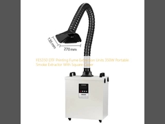FES350 DTF unità di estrazione di fumo di stampa 350W estrattivo portatile di fumo con copertura quadrata