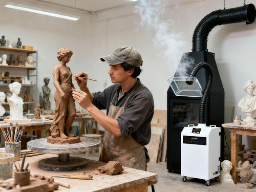 Latest company news about Breathing Crisis in Artistic Creation: KNOKOO Fume Extractor Safeguards Your Health