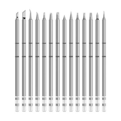 Good price Stainless Steel / Copper Soldering Iron Tips T12 Series For FX-951 912 FM2027 2028 Solder Handle online