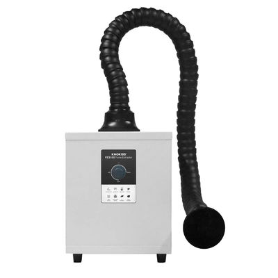 Bom preço Extractor de fumaça de soldagem de 150W com filtragem de 3 camadas e máquina de purificação de fumaça de dutos ajustável a 360 graus on-line