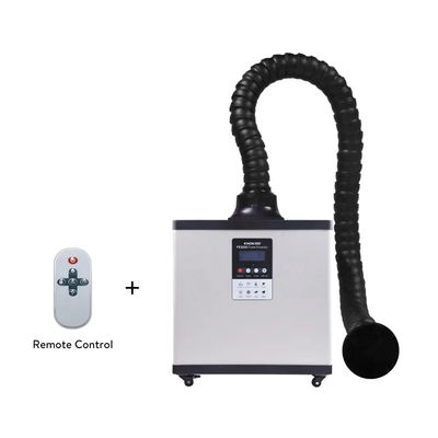 Bon prix Extracteur de fumée de soudure de puissance de 210 W avec filtre composite et conception économe en espace pour l'absorption de la fumée de soudage en ligne