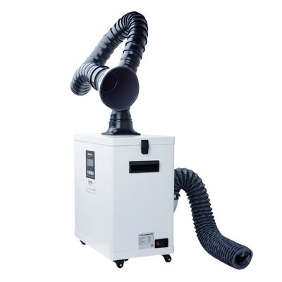 Guter Preis 210 Watt Laserrauchenträger mit L-förmigem Auspuffanschluss und 3-stufigem Filtrationsrauchreiniger Online