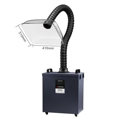 KNOKOO FES350 Smoke Purifier 350W Black Fume Extractor For Beauty Salons Nail Salons with 410mm Acrylic Cover