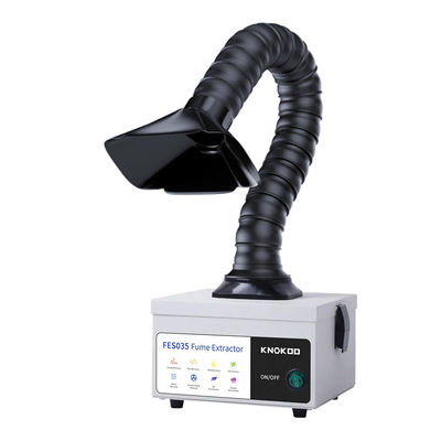 Extracteur de fumée portable de 35 W avec réglage universel à 360 degrés et efficacité de filtration de 97% pour le bricolage de soudage