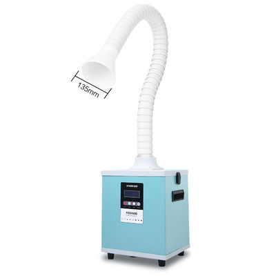 KNOKOO FES150D 150W Benchtop Solder Fume Extractor with 3-Stage HEPA Filter and 278m³/h Air Velocity