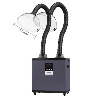 Buen precio Extractor de humo DTF de doble canal de 220W con flujo de aire de 310m2/h para impresión 3D en línea